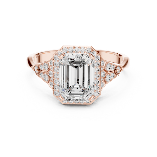 Eternal Grace Emerald Halo Ring