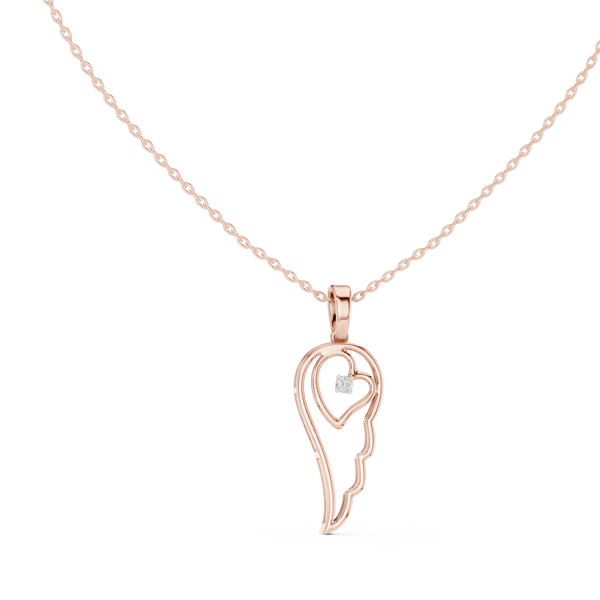 Angel Heart Wing Pendant