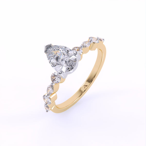 Pear Brilliance Diamond Ring