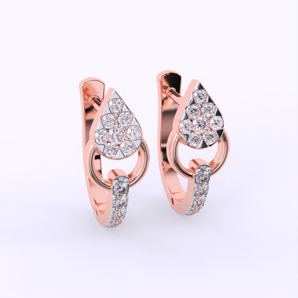 Pear Halo Diamond Bali