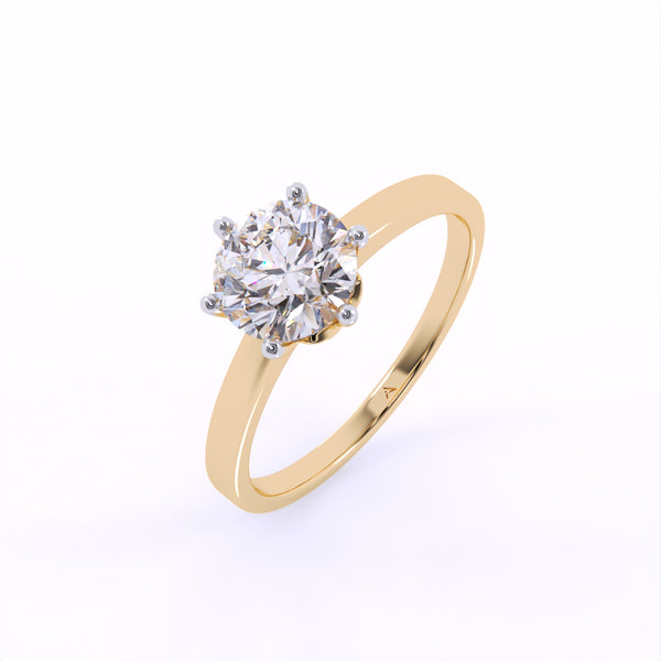 70 Cent Solitaire Ring