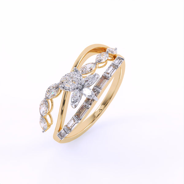 Marquise Mirage Diamond Ring