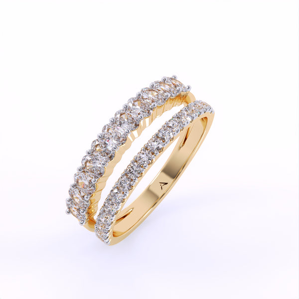 Parallel Brilliance Diamond Ring