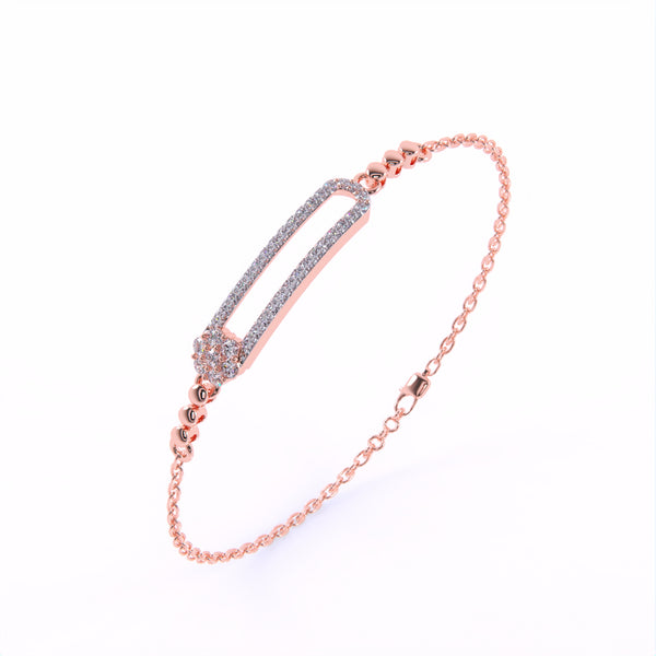 Elegance Arc Diamond Bracelet