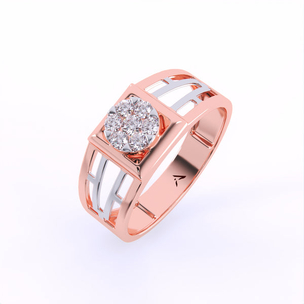 Dual Prestige Diamonds Mens Ring