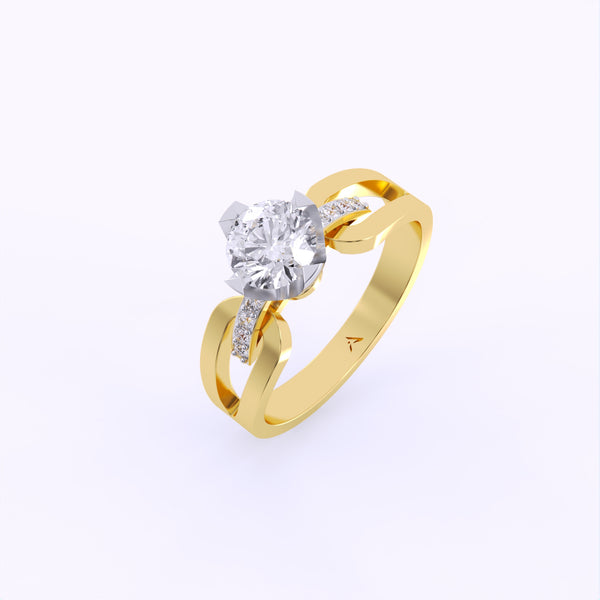 Celestial Twist Diamond Ring