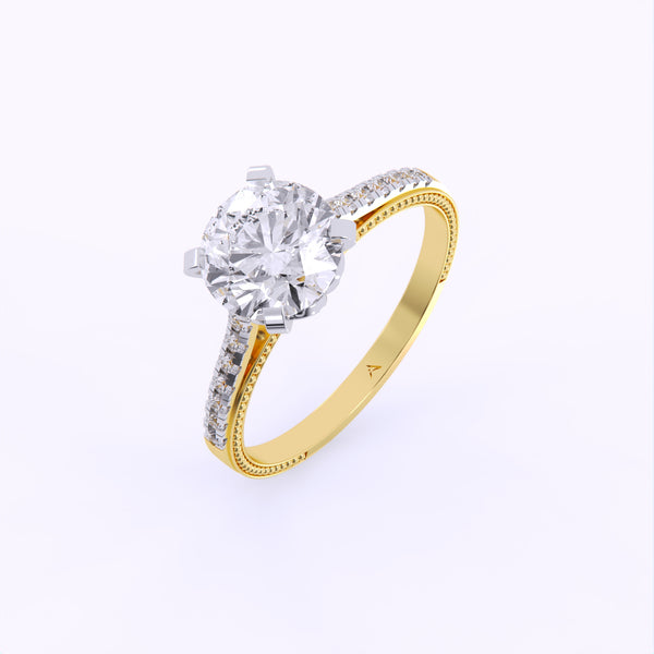 Majestic Halo 1.35 Carat Solitaire Ring