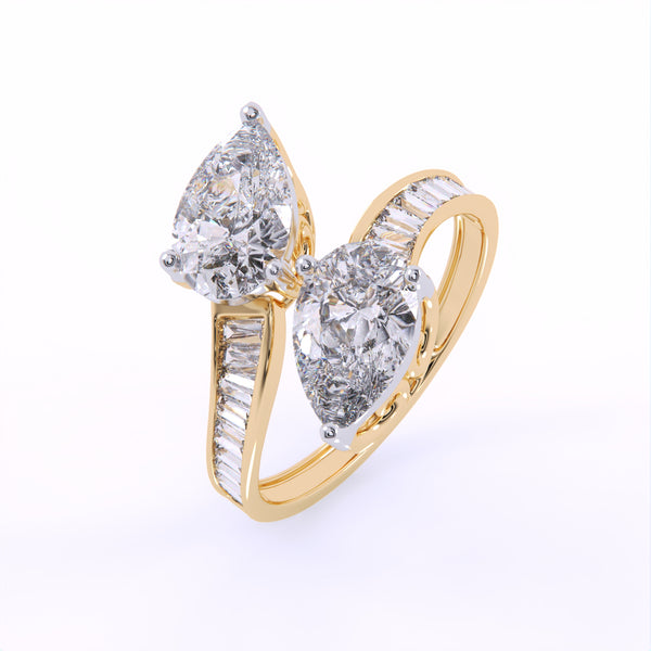 Elysian Pear Majesty Diamond Ring