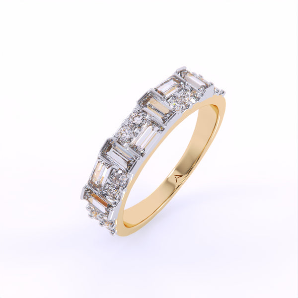 Cubic Harmony Diamond Ring