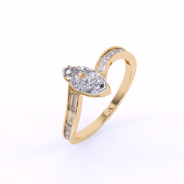 Lustre Marquise Diamond Ring