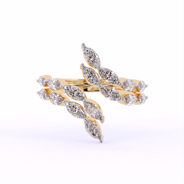 Marquise Cascade Diamond Ring