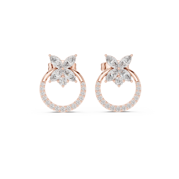 Butterfly Halo Studs