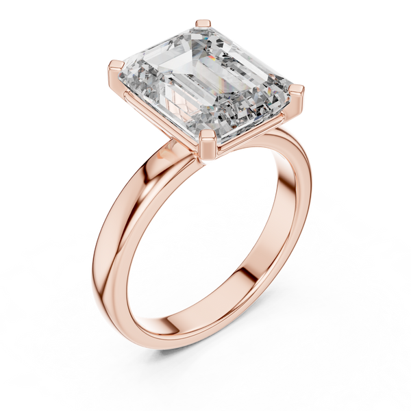 Emerald Grace Solitaire Ring