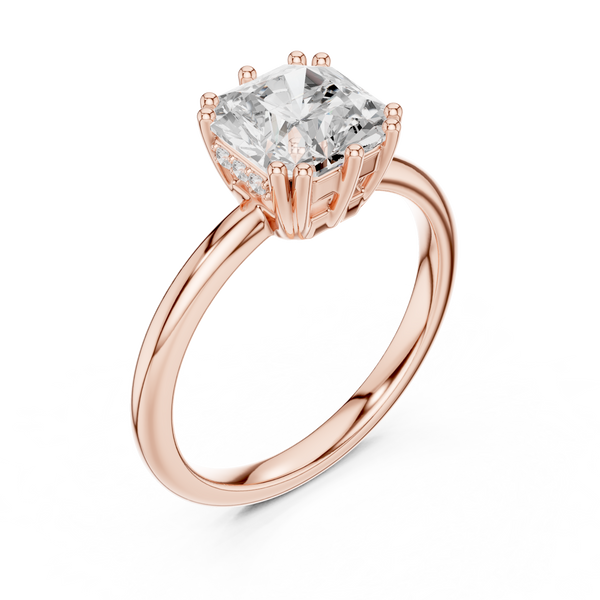 Celestial Custom Radiant Diamond Ring