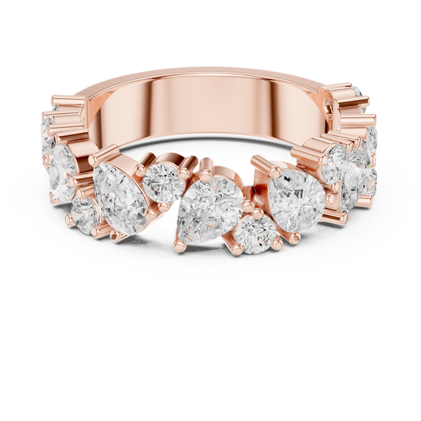 Lustrous Teardrop Brilliance Band
