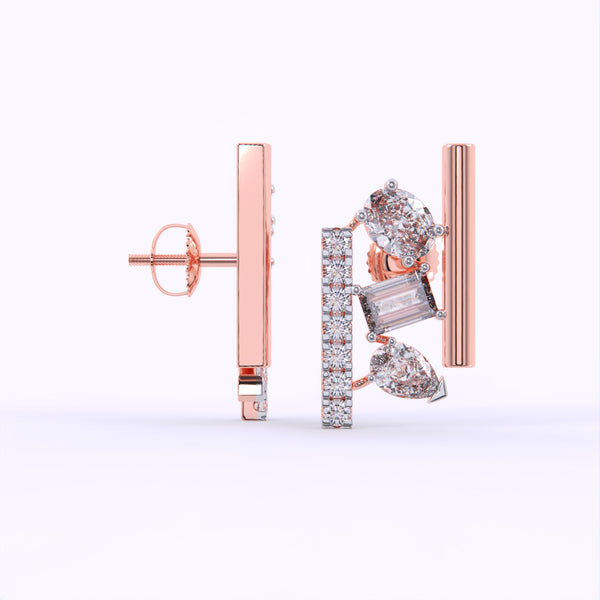 Luminary Fusion Diamond Earrings