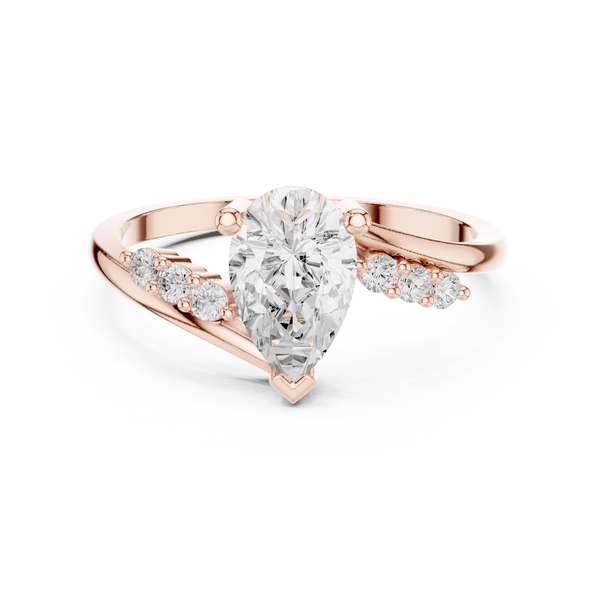 Pear luxe Spark Ring