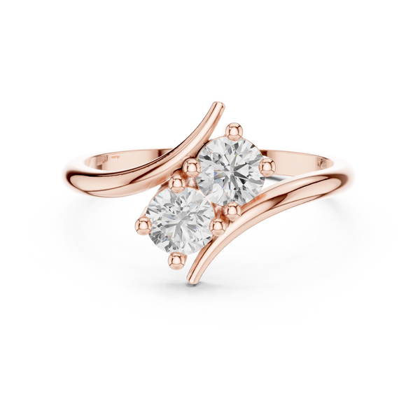 Twin Flame Diamond Ring
