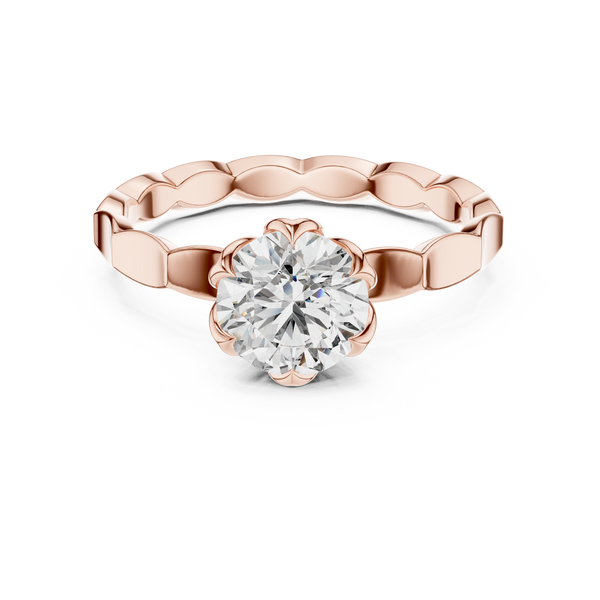 Petal Crown Diamond Ring
