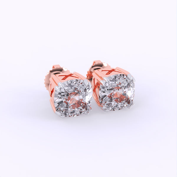 Aura  25 Cents Solitaire Diamond Earrings