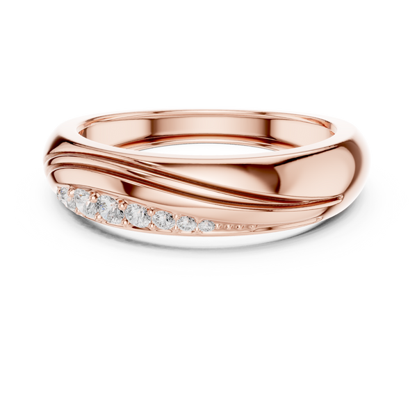 Twisted Diamond Accent Band