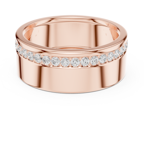 Crown Line Diamond Band
