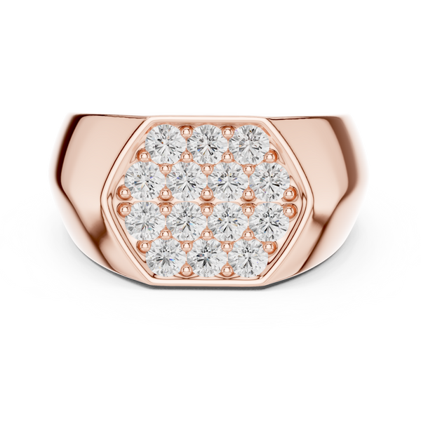 Hexa Crown Diamond Band