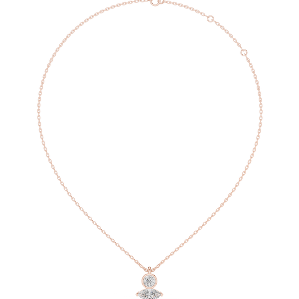 Twin Spark Diamond Chain-Pendant